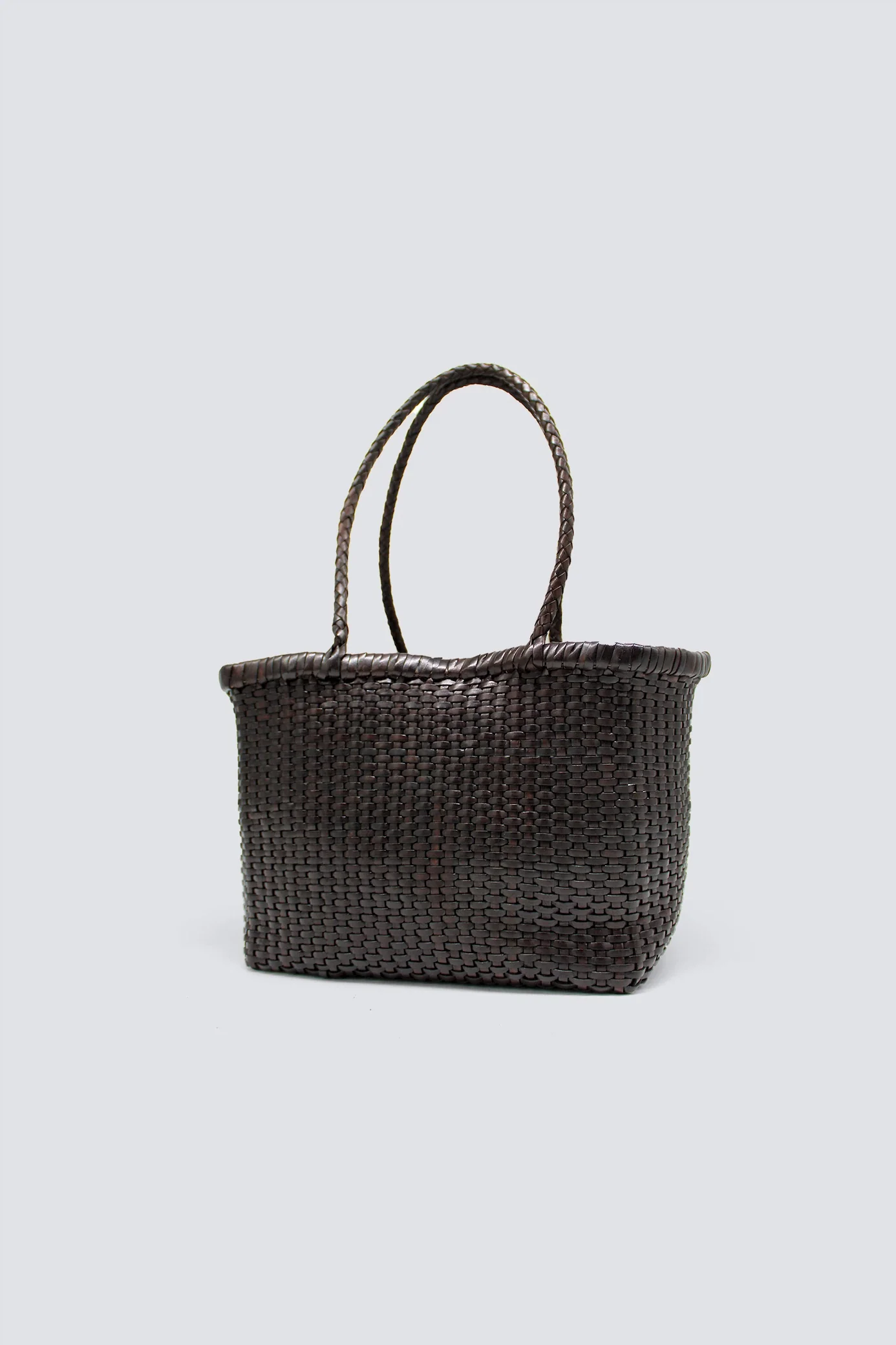 B Weave Small Dark Brown - Image 4